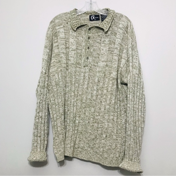 Vintage Xtreme Gear Grey Knit Sweater Mens XLarge. - Picture 4 of 12